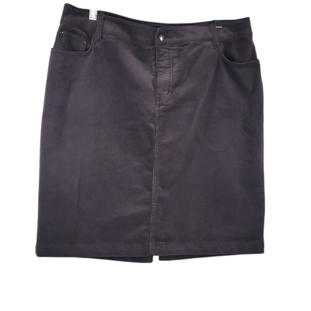 Charter Club Classic‎ Gray Corduroy Pencil Skirt